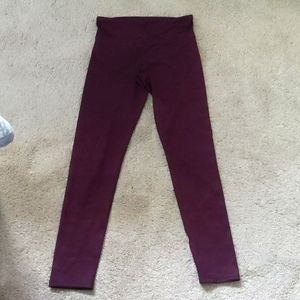 Practically new old Navy active maroon leggings size large 10/12 girls